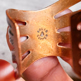 Solid copper butterfly cuff