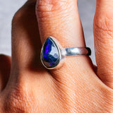 Black opal 925 sz6.75 ring