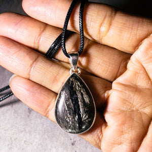 Black Seraphenite 925 pendant