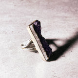 Amethyst slice 925 sz5.25 ring