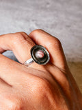 Rhodochrosite 925 ring sz7