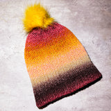 Sophie knitted Pom Pom beanie