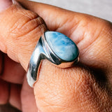 Larimar 925 sz10.25 ring