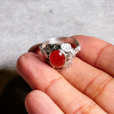 Carnelian sz8.75 925 ring