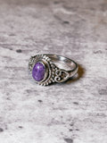 Charoite 925 ring sz7
