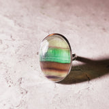 Fluorite 925 sz10.75 ring