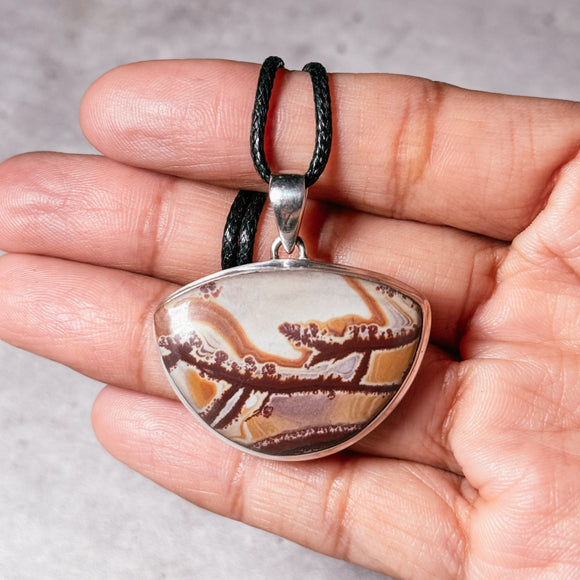 Sonora dendritic rhyolite 925 pendant