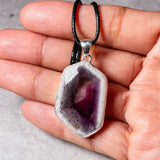 Trapiche amethyst 925 pendant