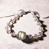 Labradorite pumpkin knot bracelet