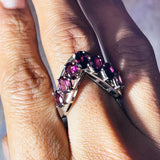 Garnet sz8.25 925 ring