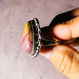 Polychrome jasper sz9 925 ring