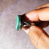 Malachite sz9 925 ring