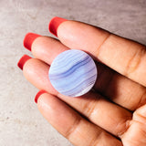 Blue lace agate magnet