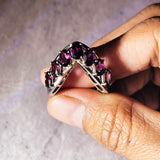 Garnet sz8.25 925 ring