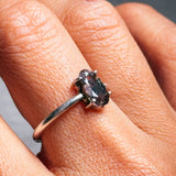cacoxenite in amethyst 925 sz8 ring