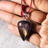 Red Labradorite 925 pendant