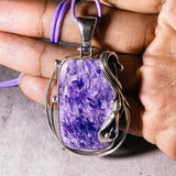 Charoite 925 pendant