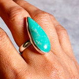 Chrysoprase 925 adjustable ring