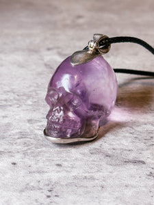 Ametrine skull 925 pendant