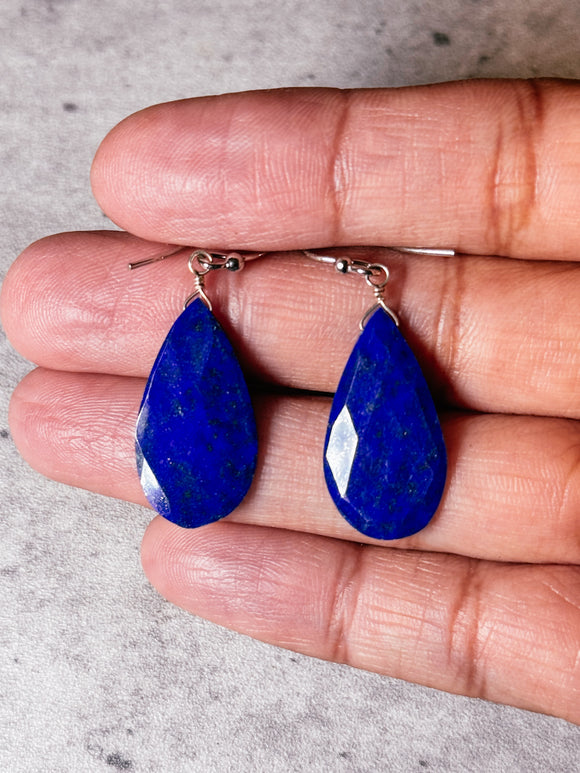 Lapis lazuli drop 925 dangles
