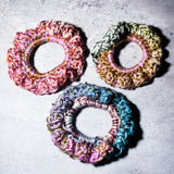 Hazel crotchet scrunchie set