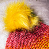 Sophie knitted Pom Pom beanie