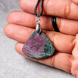 Ruby zoisite 925 pendant