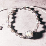 Labradorite pumpkin knot faceted bracelet