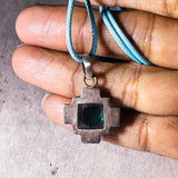 Blue Fluorite 925 pendant