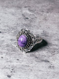 Charoite 925 ring sz9