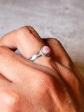 Rhodochrosite 925 sz6 ring