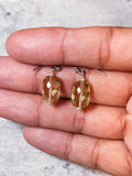 Lemon quartz faceted 925 dangles