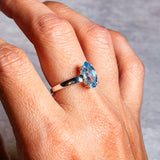 Blue topaz 925 sz8.75 ring