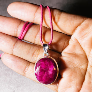 Ruby 925 pendant