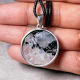 Rainbow moonstone 925 pendant