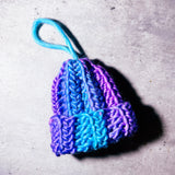 Handmade crochet beanie ornament