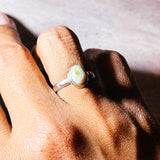 Sterling opal 925 sz5.5 ring