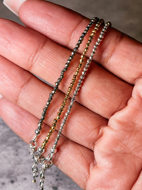 Pyrite 925 bracelet bundle