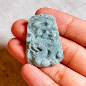 Guatemala jade dragon carving