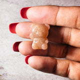 Sunstone moonstone bear magnet