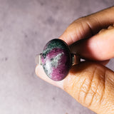 Ruby zoisite sz8 925 ring