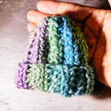 Handmade crochet beanie ornament