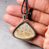 Coral fossil 925 pendant