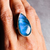 Labradorite 925 adjustable ring