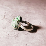 Actinolite 925 sz7.25 ring