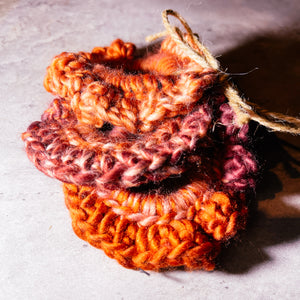 Hazel crotchet scrunchie set