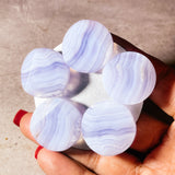 Blue lace agate magnet