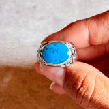 Blue turquoise 925 sz5.75 ring