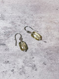 Lemon quartz faceted 925 dangles