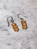 Citrine squares 925 dangles